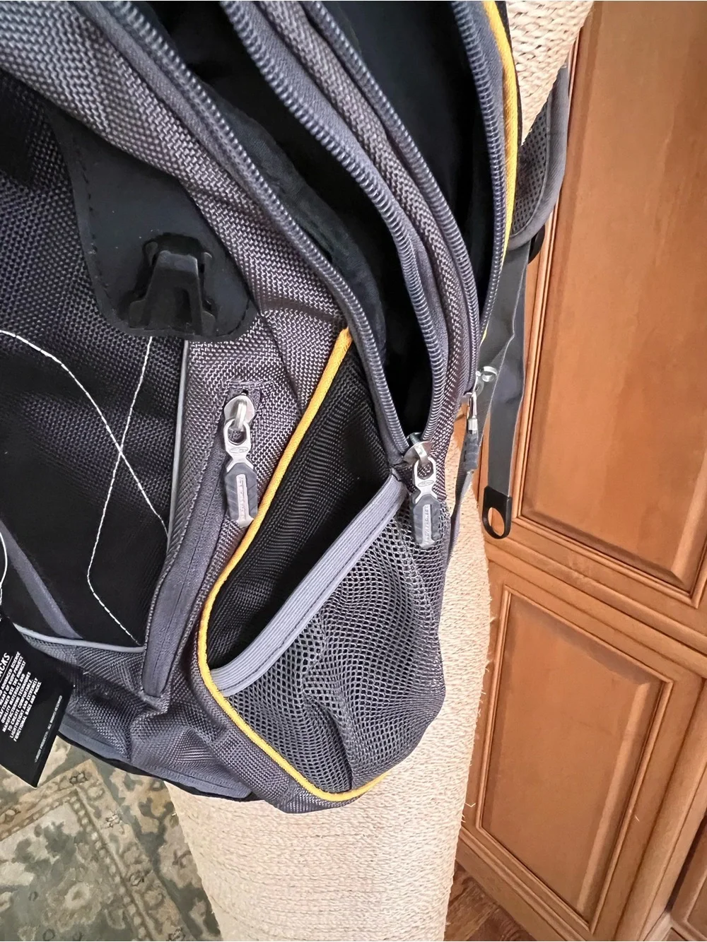 Rudy Project Gray & Black Backpack with Yellow Accents